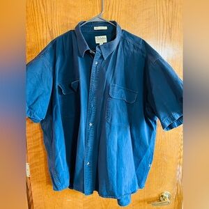 Cabela's Stonewash Canvas Navy Shirt